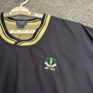 Vintage Golf Winner Mate Pullover Jacket Mens XL Navy Polyester Windbreaker